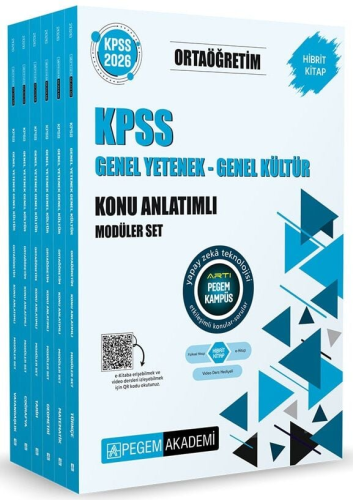 KPSS Lise Önlisans,Konu Anlatımlı, - Pegem Sınav Kitapları - Pegem Yay