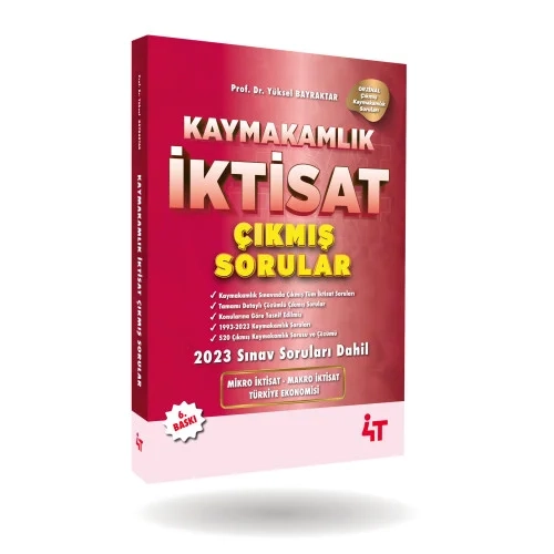 Kaymakamlık, - 4T Yayınları - Kaymakamlık İktisat Çıkmış Sorular