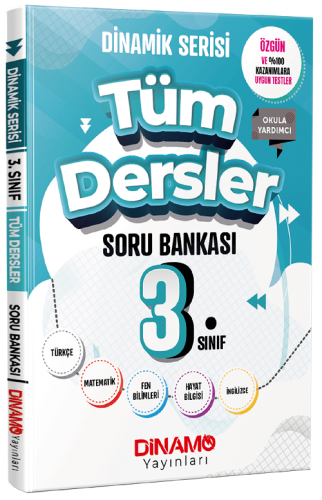 Dinamo Yayınları 3. Sınıf Tüm Dersler Dinamik Serisi Soru Bankası Ethe