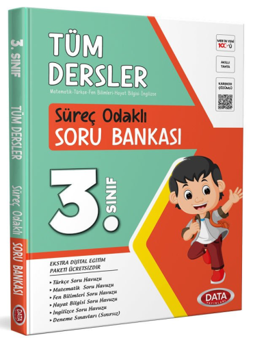 Data Yayınları 3. Sınıf Süreç Odaklı Tüm Dersler Soru Bankası Komisyon