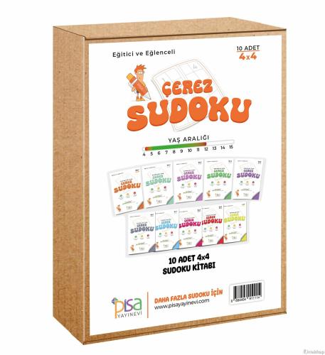 4x4 Eğitici ve Eğlenceli 10 Adet Çerez Sudoku Set Komisyon