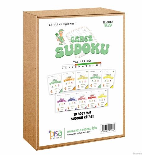 9x9 Eğitici ve Eğlenceli 10 Adet Çerez Sudoku Set Komisyon