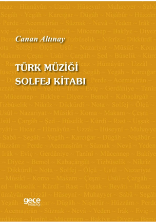 Türk Müziği Solfej Kitabı Canan Altınay