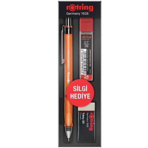 Rotring Okul Seti Visuclick Versatil/Min/Silgi 0.7 mm Turuncu