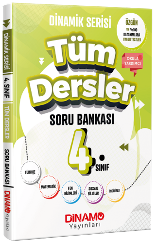 Dinamo Yayınları 4. Sınıf Tüm Dersler Dinamik Serisi Soru Bankası Ethe