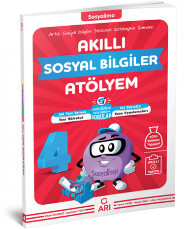 KAMPANYALI Arı Yayınları 4. Sınıf Sosyalimo Akıllı Sosyal Bilgiler Atö