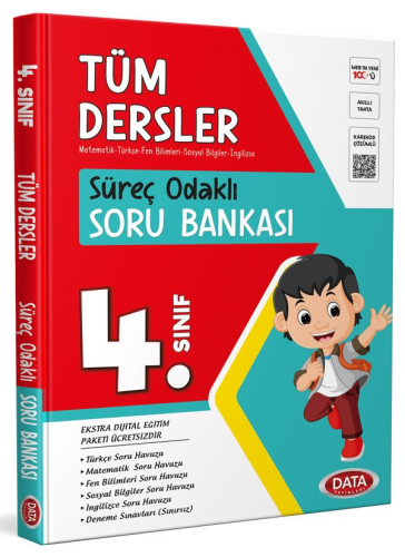 Data Yayınları 4. Sınıf Süreç Odaklı Tüm Dersler Soru Bankası Komisyon