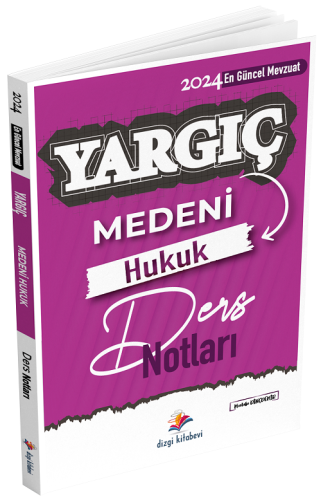 Dizgi Kitap Yayınları 2024 Yargıç Hakimlik ve HMGS Medeni Hukuk Ders N