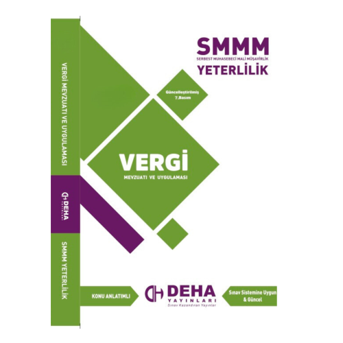 Deha Yayınları 2023 SMMM Yeterlilik Vergi Mevzuatı ve Uygulaması Konu 