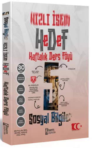 İsem Yayınları 5. Sınıf Hızlı İsem Sosyal Bilimler Hedef Haftalık Ders