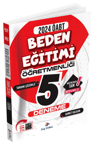 Dizgi Kitap Yayınları 2024 ÖABT Beden Eğitimi Öğretmenliği 5 Deneme Çö