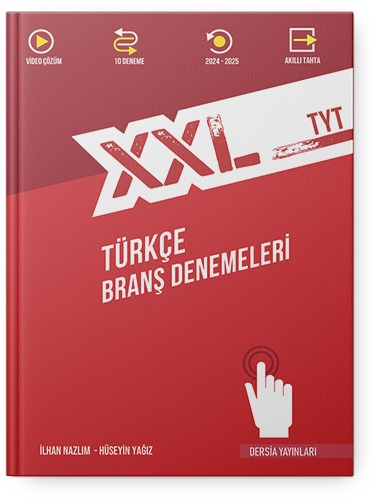 Dersia Yayınları XXL TYT Türkçe Branş Denemeleri İlhan Nazlım