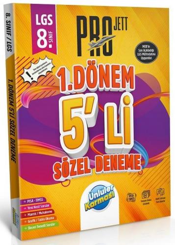 Ünlüler Karması 8. Sınıf LGS Sözel 1. Dönem Pro JETT 5 li Deneme Komis