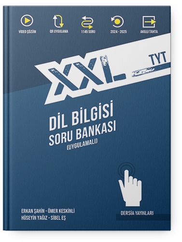 Dersia Yayınları TYT Türkçe XXL Dil Bilgisi Soru Bankası Erkan Şahin