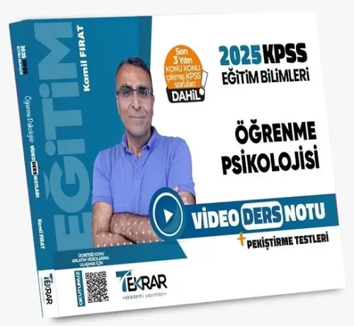 Tekrar Akademi 2025 KPSS Eğitim Bilimleri Öğrenme Psikolojisi Video De