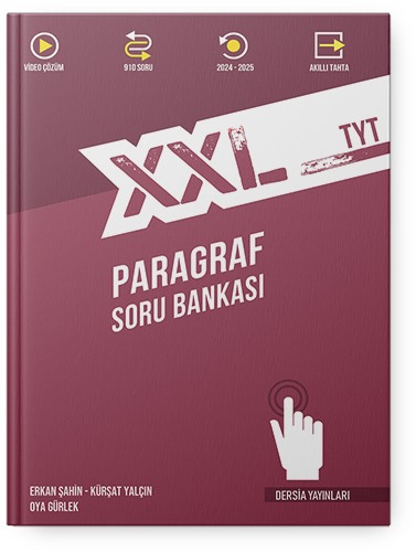 Dersia Yayınları TYT XXL Türkçe Paragraf Soru Bankası Erkan Şahin