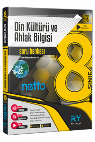 Referans Yayınları NETTO LGS 8. Sınıf Din Kültürü ve Ahlak Bilgisi Sor