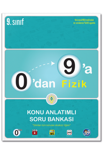 Tonguç Akademi 9. Sınıf 0 dan 9 a Fizik Konu Anlatımlı Soru Bankası Ko