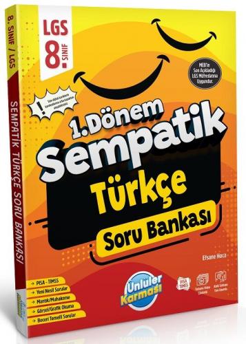 Ünlüler Karması 8. Sınıf LGS Türkçe 1. Dönem Sempatik Soru Bankası Kom