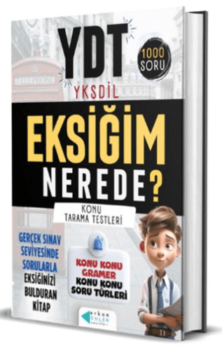 YDT - YKSDİL Eksiğim Nerede Soru Bankası Komisyon