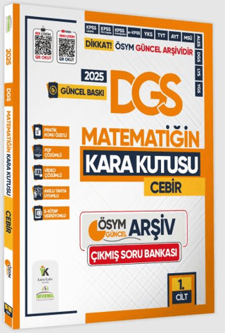 İnformal Yayınları 2025 DGS Matematiğin Kara Kutusu 1. Cilt Cebir Çıkm