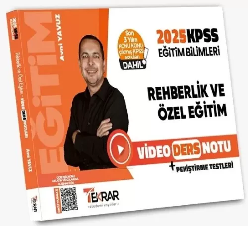 Tekrar Akademi 2025 KPSS Eğitim Bilimleri Rehberlik ve Özel Eğitim Vid