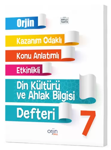 Orjin 7. Sınıf Din Kültürü ve Ahlak Bilgisi Akıllı Defter Komisyon