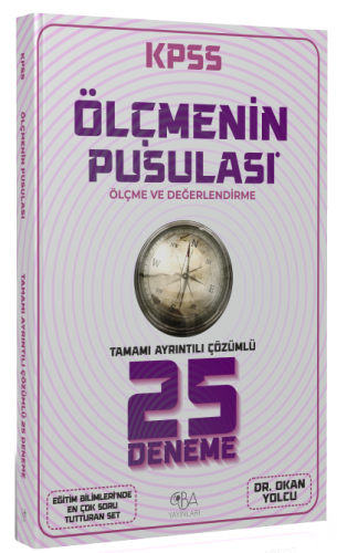 CBA Yayınları KPSS Eğitim Bilimleri Ölçme ve Değerlendirme 25 Deneme Ç