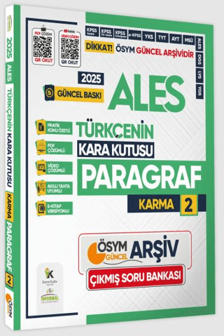 İnformal Yayınları 2025 ALES Türkçenin Kara Kutusu Paragraf 2 Çıkmış S