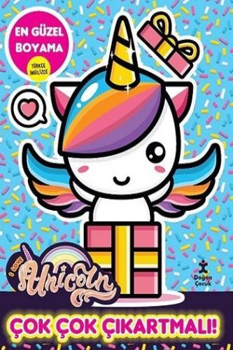 I Love Unicorn En Güzel Boyama - Çok Çok Çıkartmalı! Kolektif