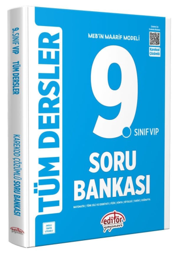 Editör Yayınları 9. Sınıf VIP Tüm Dersler Soru Bankası Komisyon