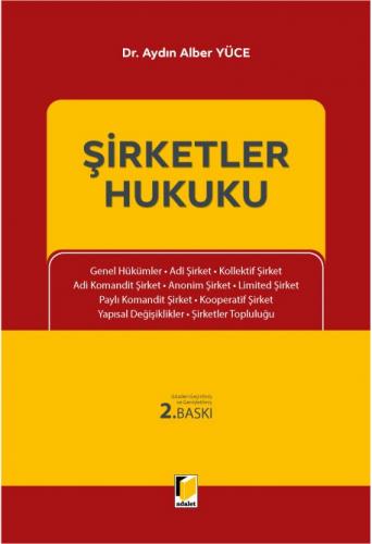 Şirketler Hukuku Aydın Alber Yüce