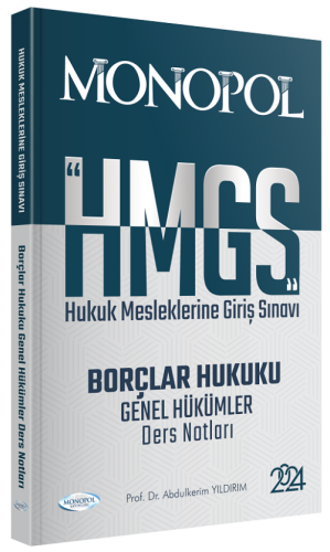 HMGS Borçlar Hukuku Genel Hükümler Ders Notları Abdulkerim Yıldırım