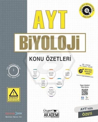 Üçgen Akademi Lise AYT Biyoloji Konu Özetleri Mehmet Göksel Gürler