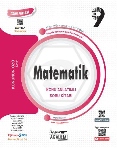 Üçgen Akademi Lİse 9. Sınıf Matematik Konu Anlatımlı Soru Kitabı Komis