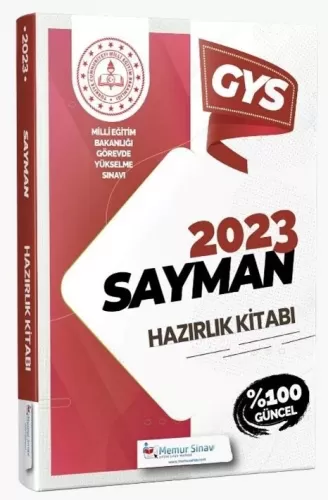 Memur Sınav Yayınları 2023 MEB GYS Sayman Hazırlık Kitabı Komisyon