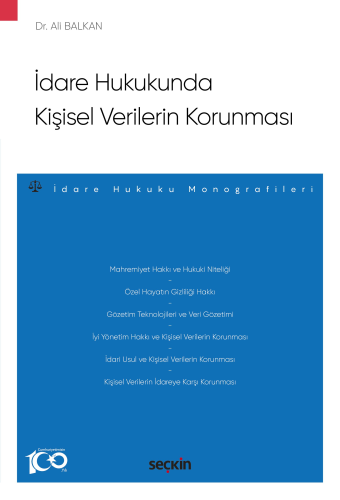 İdare Hukukunda Kişisel Verilerin Korunması Ali Balkan