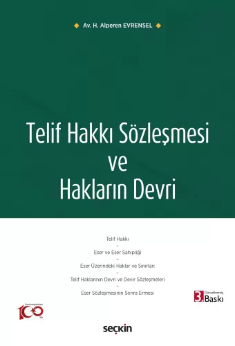 Telif Hakkı Sözleşmesi ve Hakların Devri Halil Alperen Evrensel