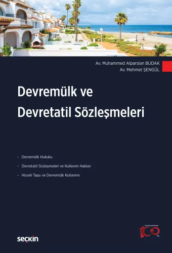 Devremülk ve Devretatil Sözleşmeleri Muhammed Alparslan Budak