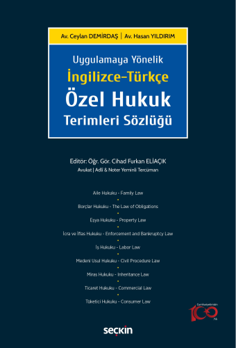 İngilizce –Türkçe Özel Hukuk Terimleri Sözlüğü Cihad Furkan Eliaçık