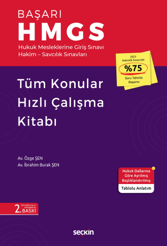 HMGS BAŞARI Tüm Konular Konu Anlatımlı Hızlı Çalışma Kitabı Özge Şen