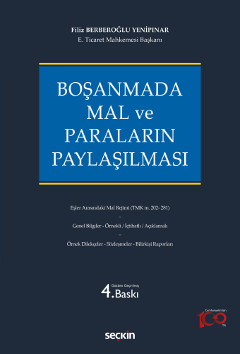 Boşanmada Mal ve Paraların Paylaşılması Filiz Berberoğlu Yenipınar