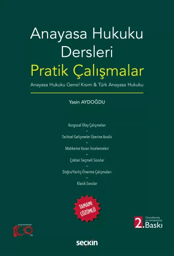 Anayasa Hukuku Dersleri Pratik Çalışmalar Yasin Aydoğdu