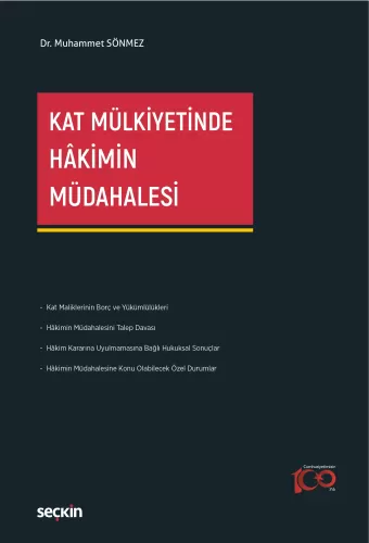 Kat Mülkiyetinde Hâkimin Müdahalesi Muhammet Sönmez