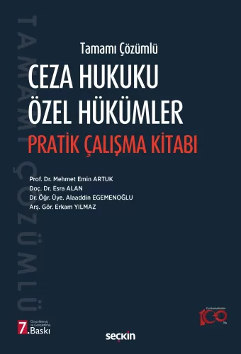 Ceza Hukuku Özel Hükümler Pratik Çalışma Kitabı Mehmet Emin Artuk