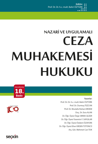 Ceza Muhakemesi Hukuku (Nazari ve Uygulamalı) Bahri Öztürk