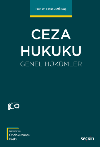 Ceza Hukuku Genel Hükümler Timur Demirbaş