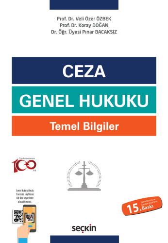 Ceza Genel Hukuku Temel Bilgiler Veli Özer Özbek