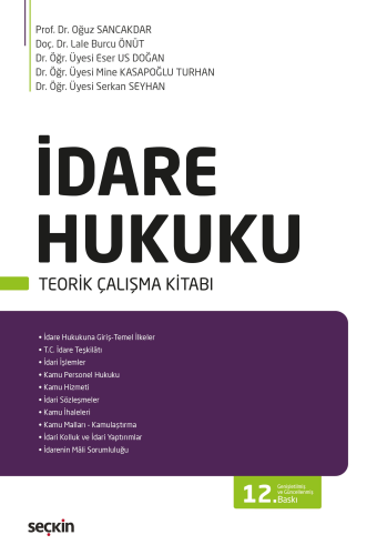 İdare Hukuku Teorik Çalışma Kitabı Oğuz Sancakdar