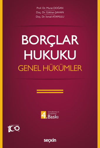 Borçlar Hukuku Genel Hükümler Gökhan Şahan